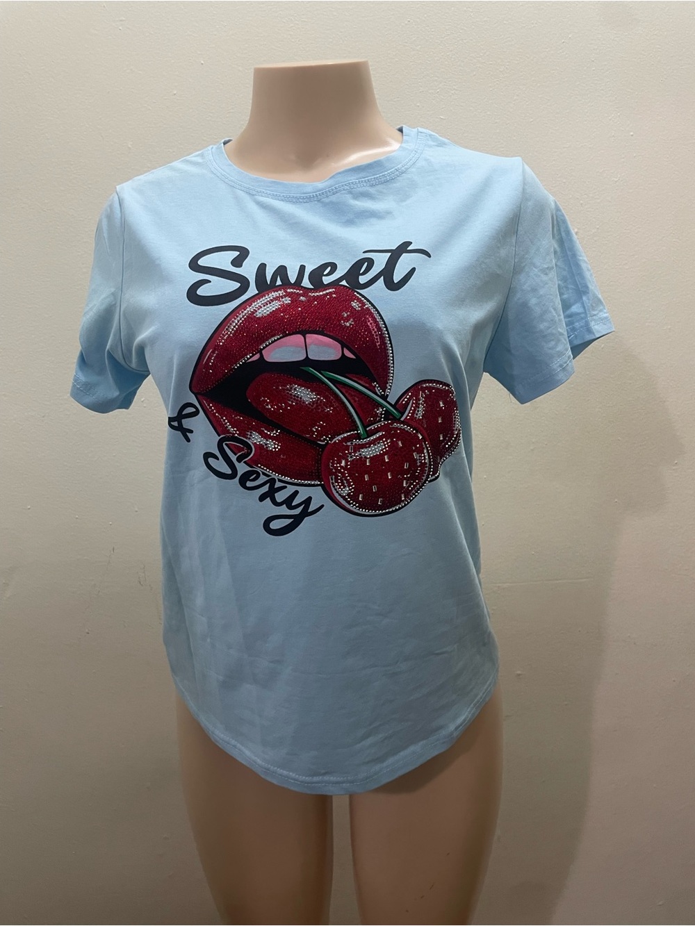 Sweet & Sexy Blue Graphic women tee